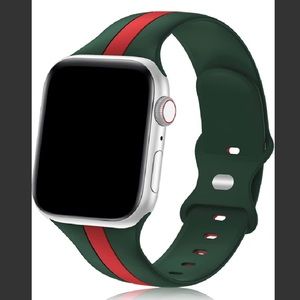 Green & Red Apple Watch Band